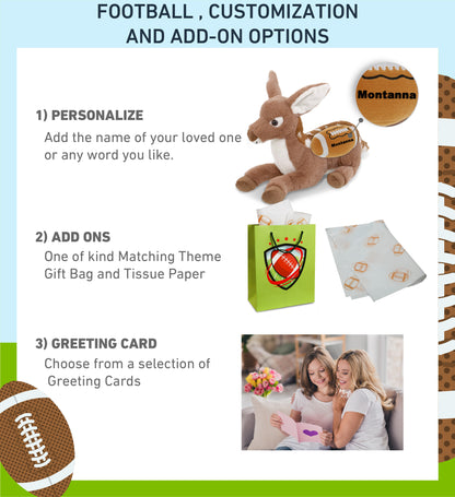 SUPER-SOFT PLUSH - FAWN DEER 10" with Football Plush