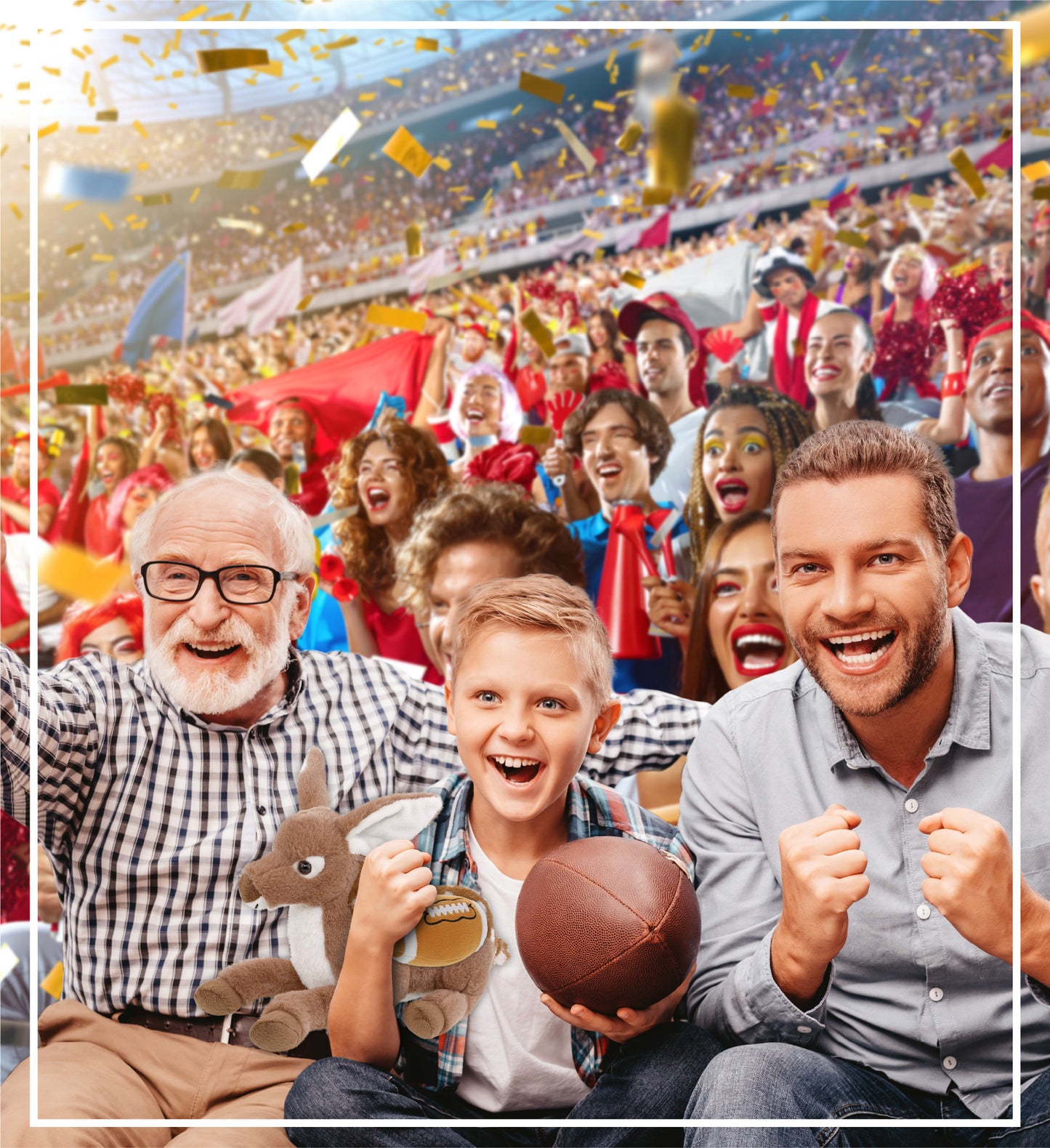 SUPER-SOFT PLUSH - FAWN DEER 10" with Football Plush