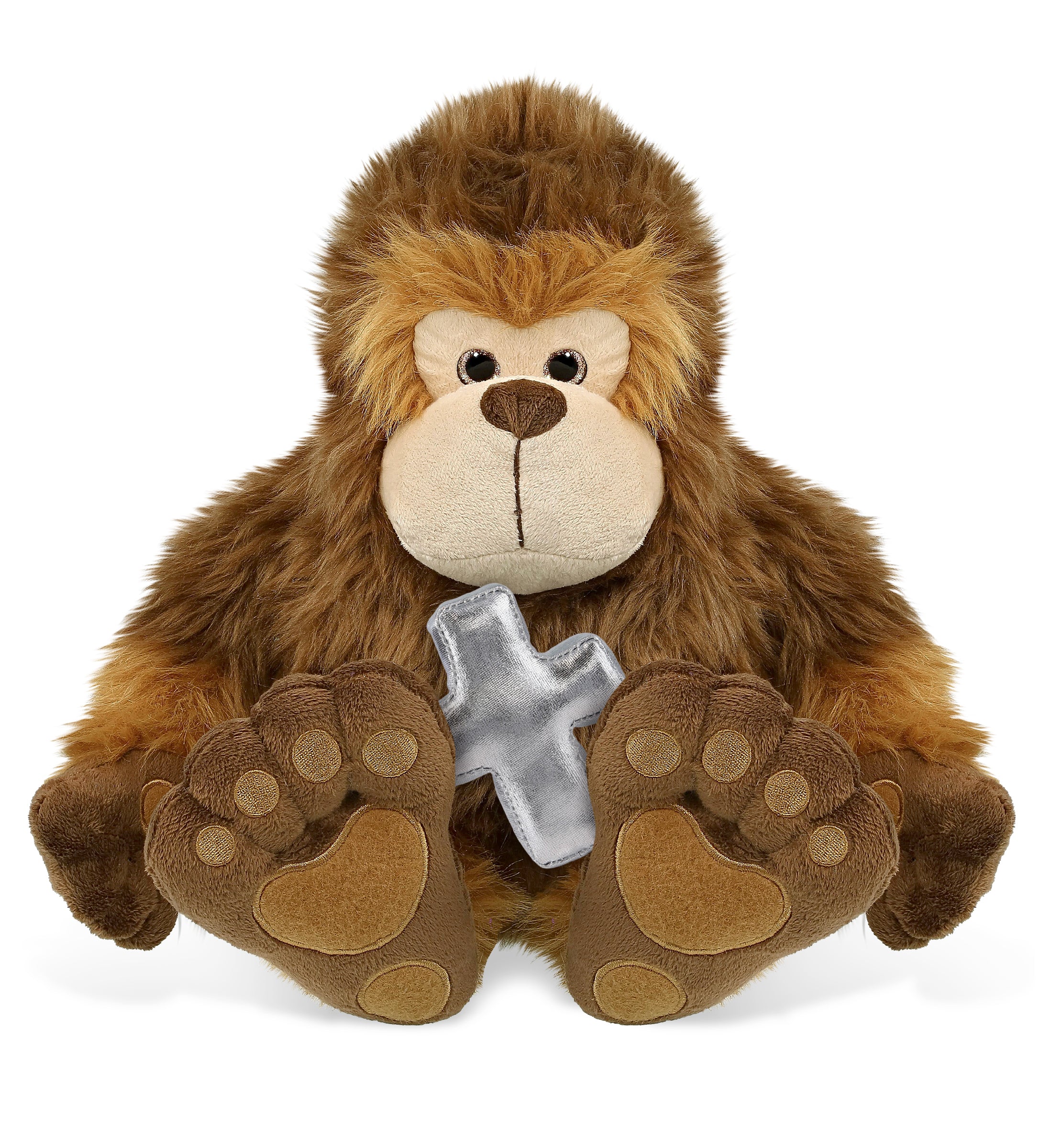 PLUSH CROSS - SUPER-SOFT PLUSH - BIG FOOT 12"