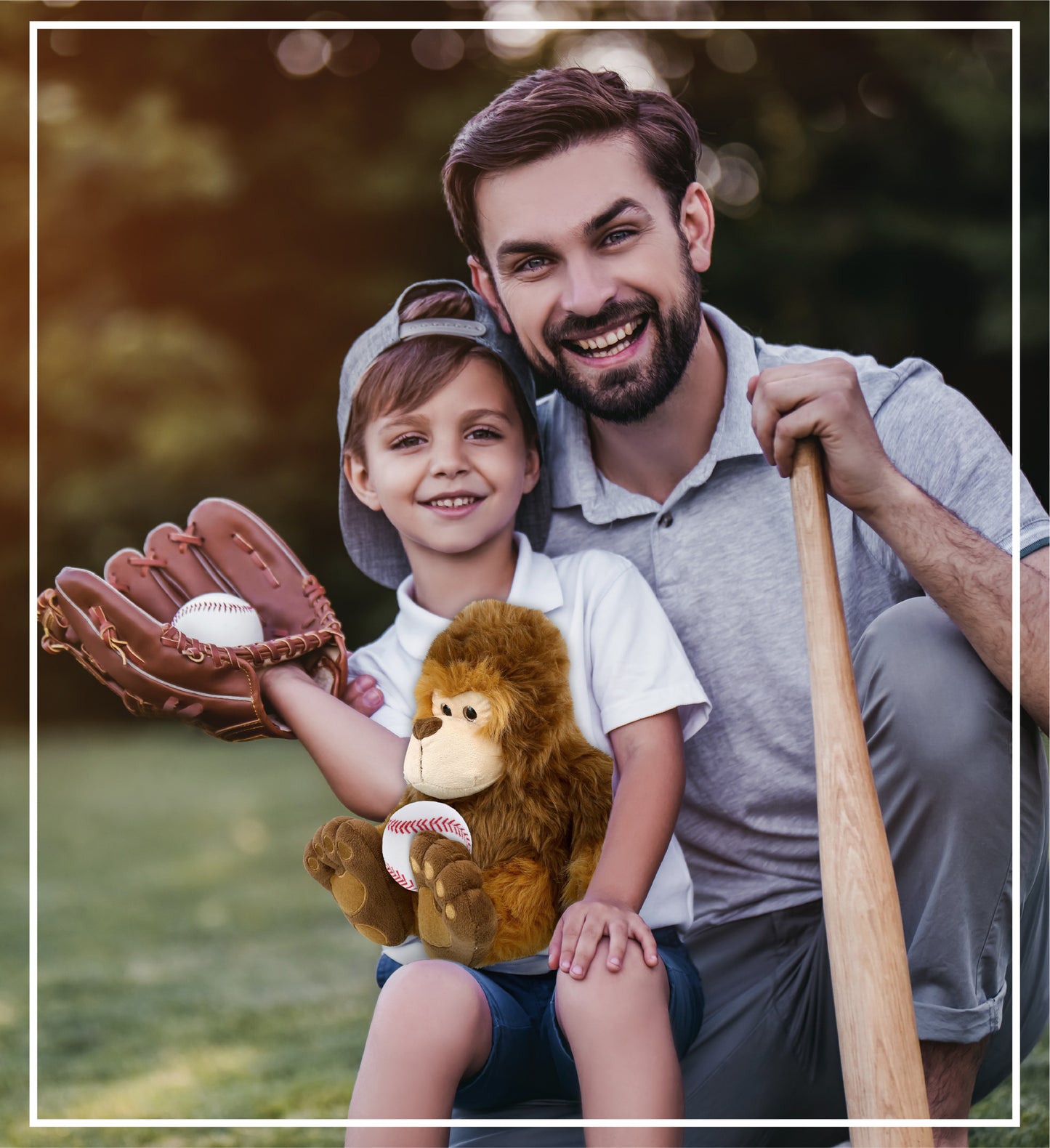 SUPER-SOFT PLUSH - BIG FOOT 12" WITH BASEBALL PLUSH