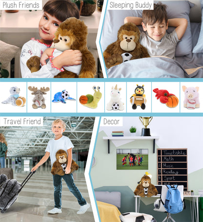 SUPER-SOFT PLUSH - BIG FOOT 12" WITH SOCCER PLUSH