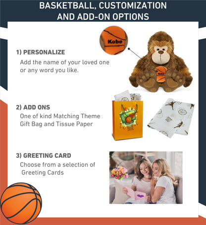 SUPER-SOFT PLUSH - BIG FOOT 12" WITH BASKETBALL PLUSH