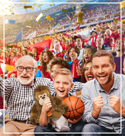 SUPER-SOFT PLUSH - BIG FOOT 12" WITH BASKETBALL PLUSH