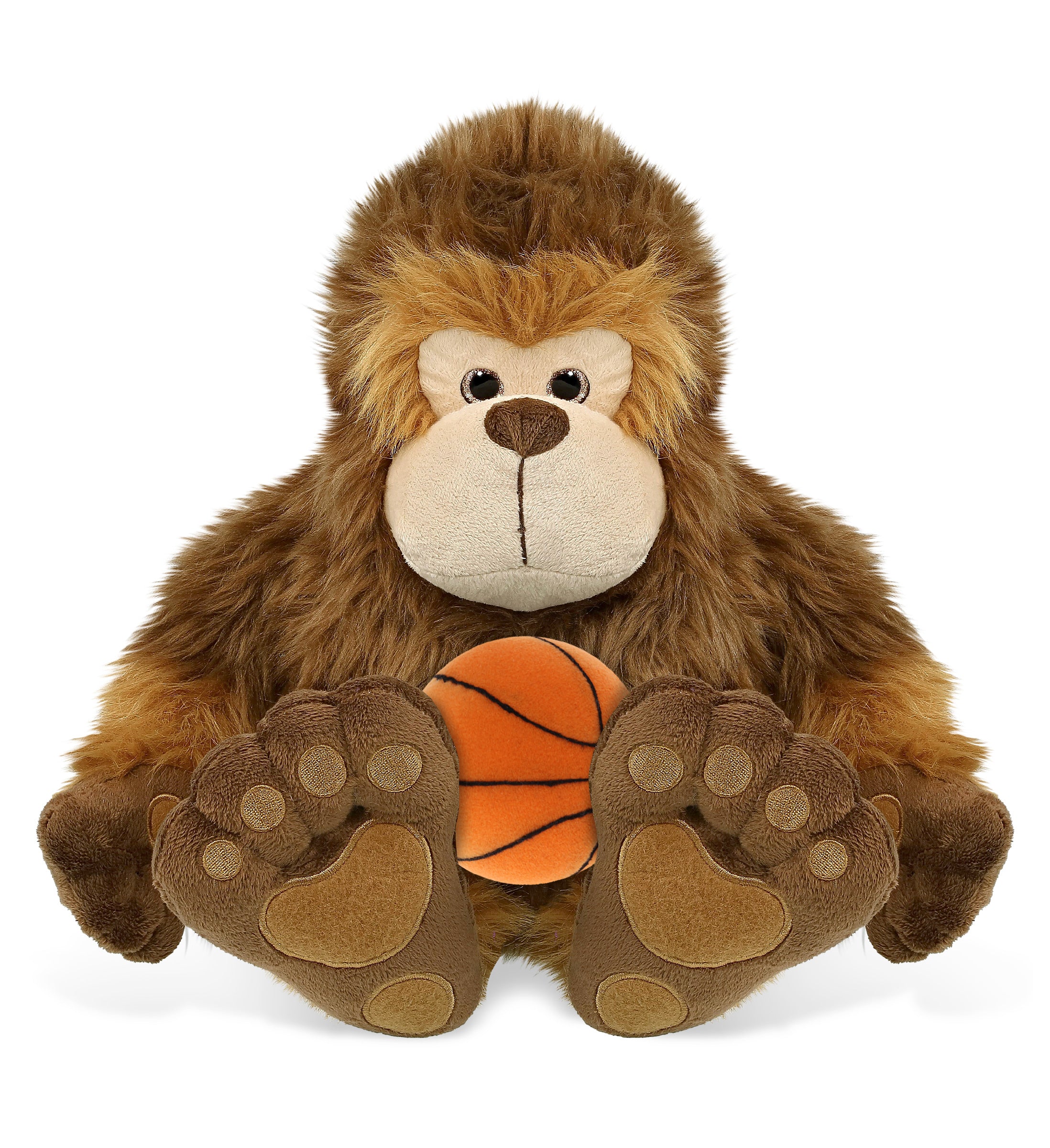 SUPER-SOFT PLUSH - BIG FOOT 12" WITH BASKETBALL PLUSH