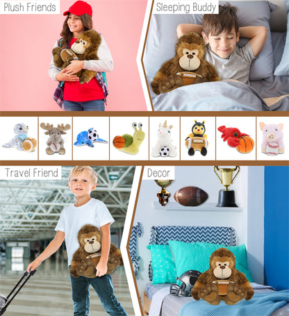 SUPER-SOFT PLUSH - BIG FOOT 12" WITH FOOTBALL PLUSH