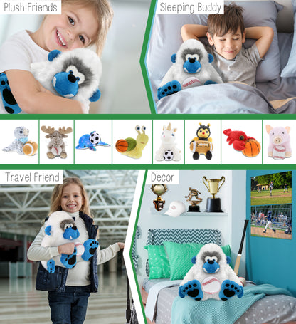 SUPER-SOFT PLUSH - YETI 12" WITH BASEBALL PLUSH