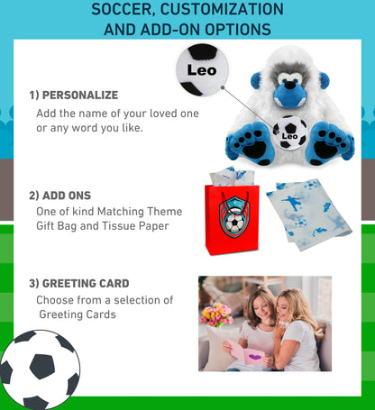 SUPER-SOFT PLUSH - YETI 12" WITH SOCCER PLUSH