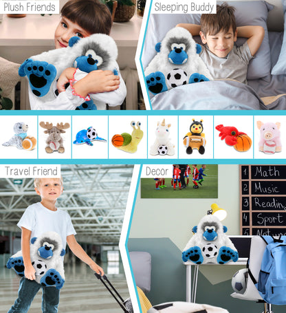 SUPER-SOFT PLUSH - YETI 12" WITH SOCCER PLUSH