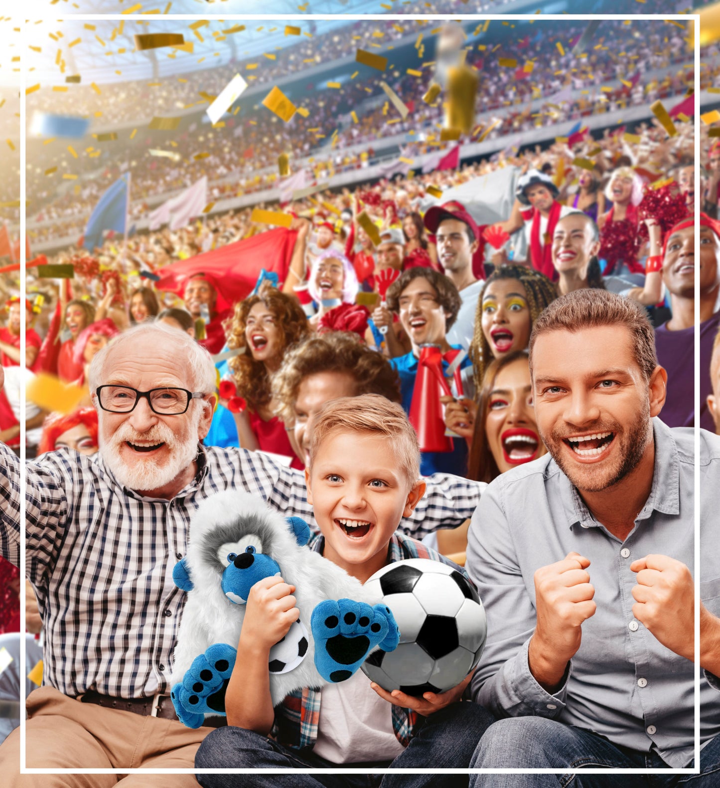 SUPER-SOFT PLUSH - YETI 12" WITH SOCCER PLUSH
