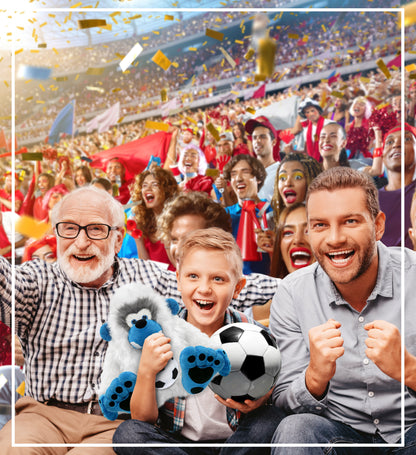 SUPER-SOFT PLUSH - YETI 12" WITH SOCCER PLUSH