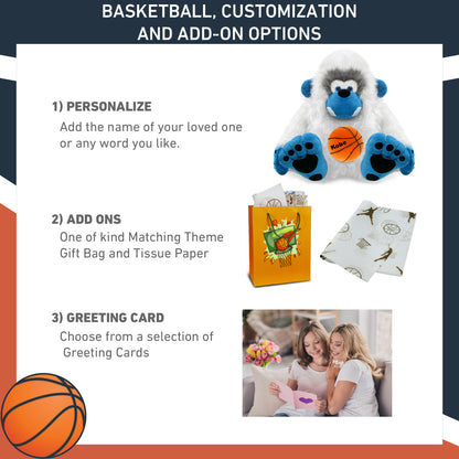 SUPER-SOFT PLUSH - YETI 12" WITH BASKETBALL PLUSH
