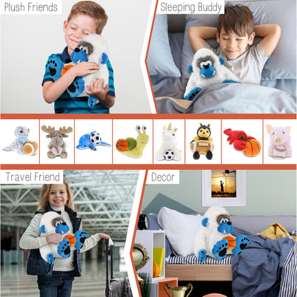 SUPER-SOFT PLUSH - YETI 12" WITH BASKETBALL PLUSH