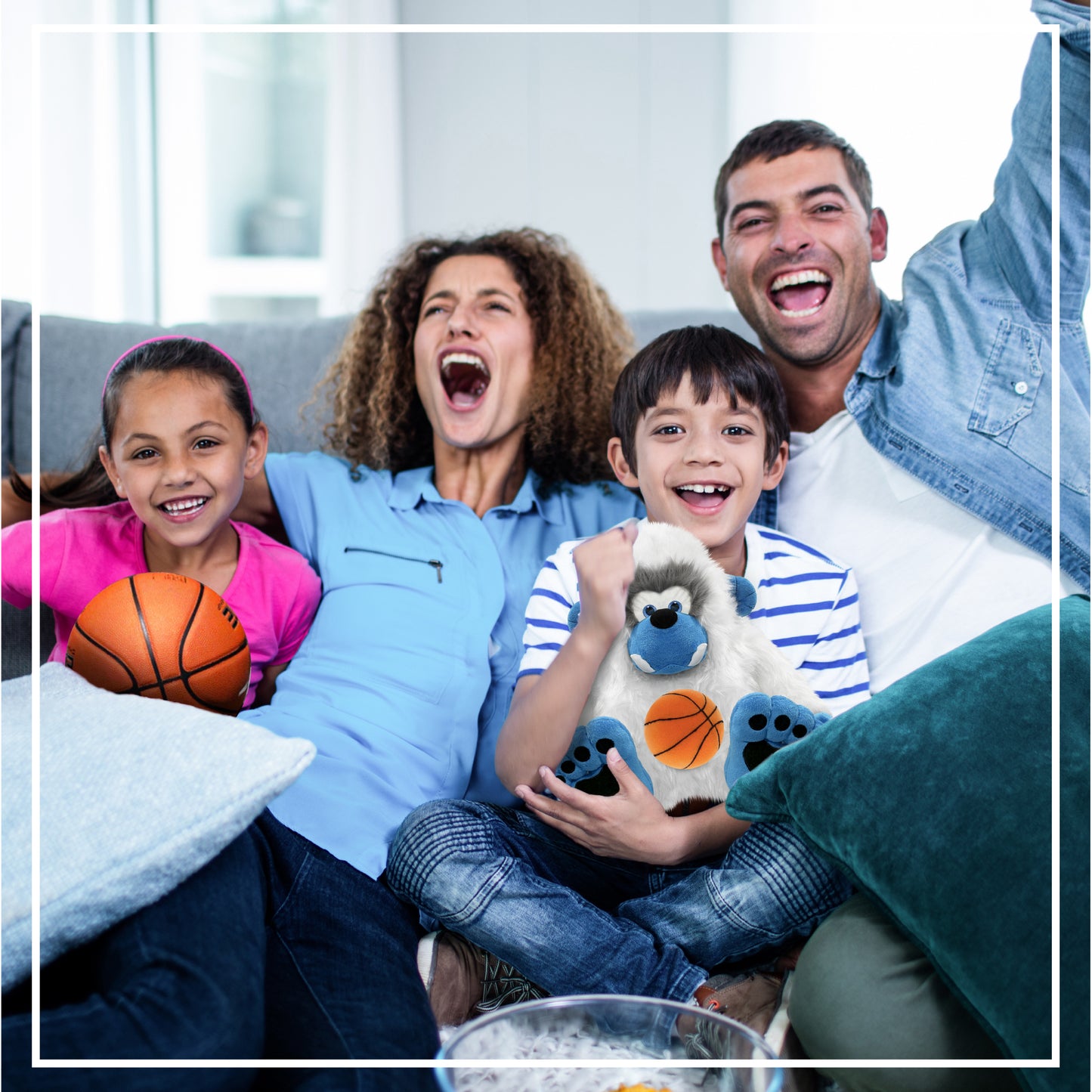 SUPER-SOFT PLUSH - YETI 12" WITH BASKETBALL PLUSH