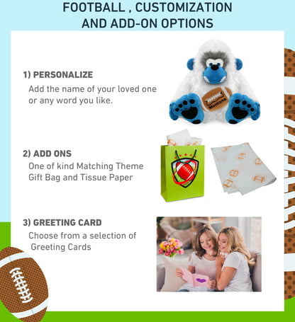 SUPER-SOFT PLUSH - YETI 12" WITH FOOTBALL PLUSH