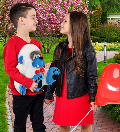PLUSH I LOVE YOU RED HEART - SUPER-SOFT PLUSH - YETI 12"