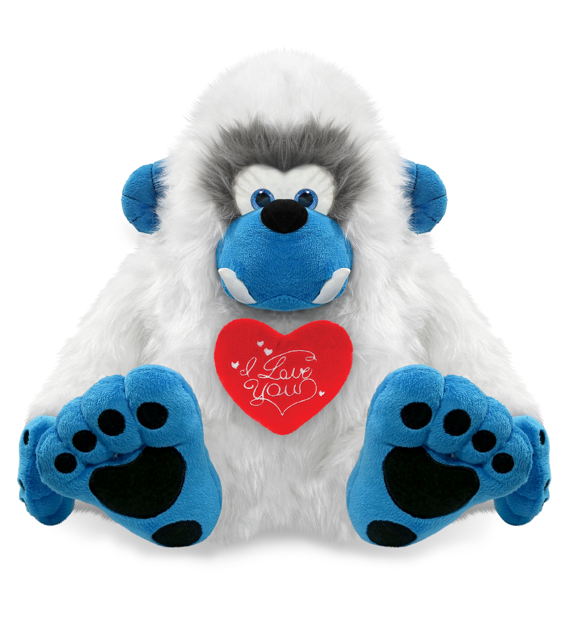 PLUSH I LOVE YOU RED HEART - SUPER-SOFT PLUSH - YETI 12"