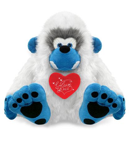 PLUSH I LOVE YOU RED HEART - SUPER-SOFT PLUSH - YETI 12"