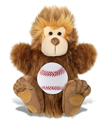SUPER-SOFT PLUSH HAND PUPPET - BIG FOOT WITH BASEBALL PLUSH