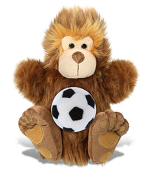 SUPER-SOFT PLUSH HAND PUPPET - BIG FOOT WITH SOCCER PLUSH