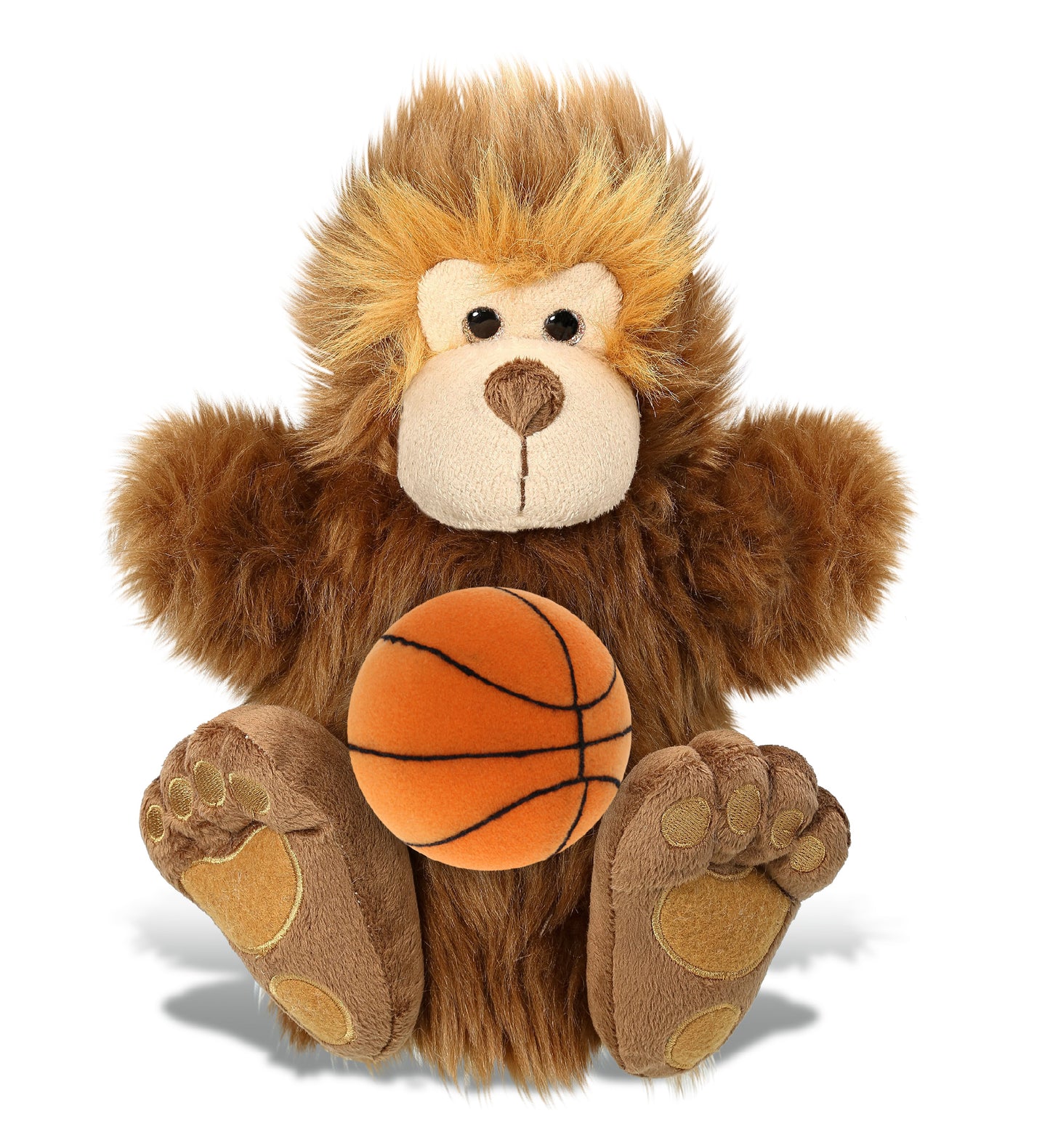 SUPER-SOFT PLUSH HAND PUPPET - BIG FOOT WITH BASKETBALL PLUSH