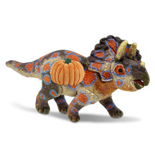 WILD COLLECTION PLUSH - TRICERATOPS DINOSAUR 17" WITH PUMPKIN PLUSH