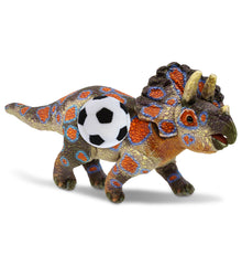 WILD COLLECTION PLUSH - TRICERATOPS DINOSAUR 17" WITH SOCCER PLUSH
