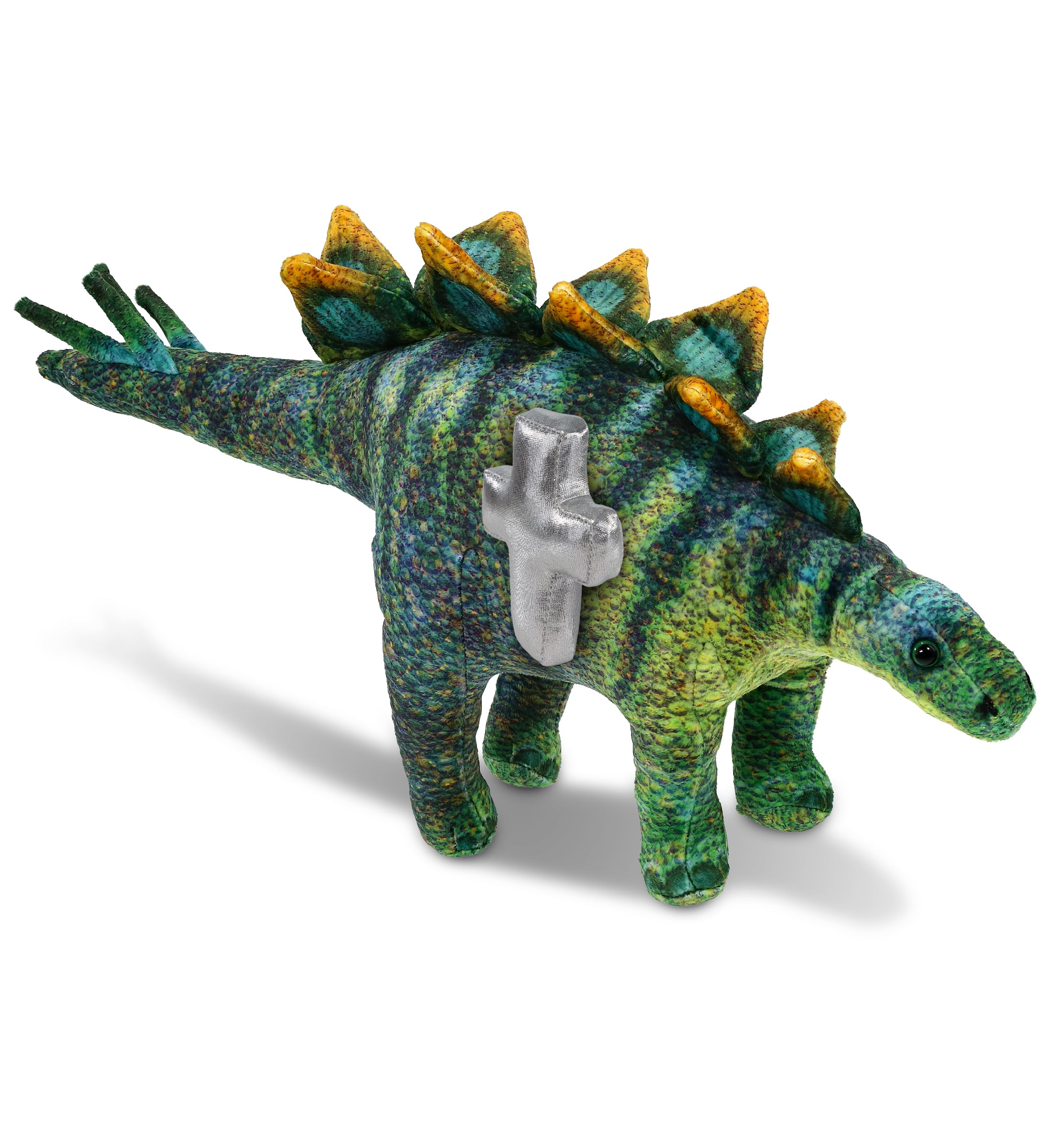 PLUSH CROSS - WILD COLLECTION PLUSH - STEGOSAURUS DINOSAUR 18.5"