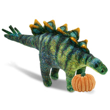 WILD COLLECTION PLUSH - STEGOSAURUS DINOSAUR 18.5" WITH PUMPKIN PLUSH