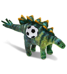 WILD COLLECTION PLUSH - STEGOSAURUS DINOSAUR 18.5" WITH SOCCER PLUSH