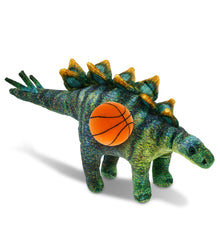 WILD COLLECTION PLUSH - STEGOSAURUS DINOSAUR 18.5" WITH BASKETBALL PLUSH