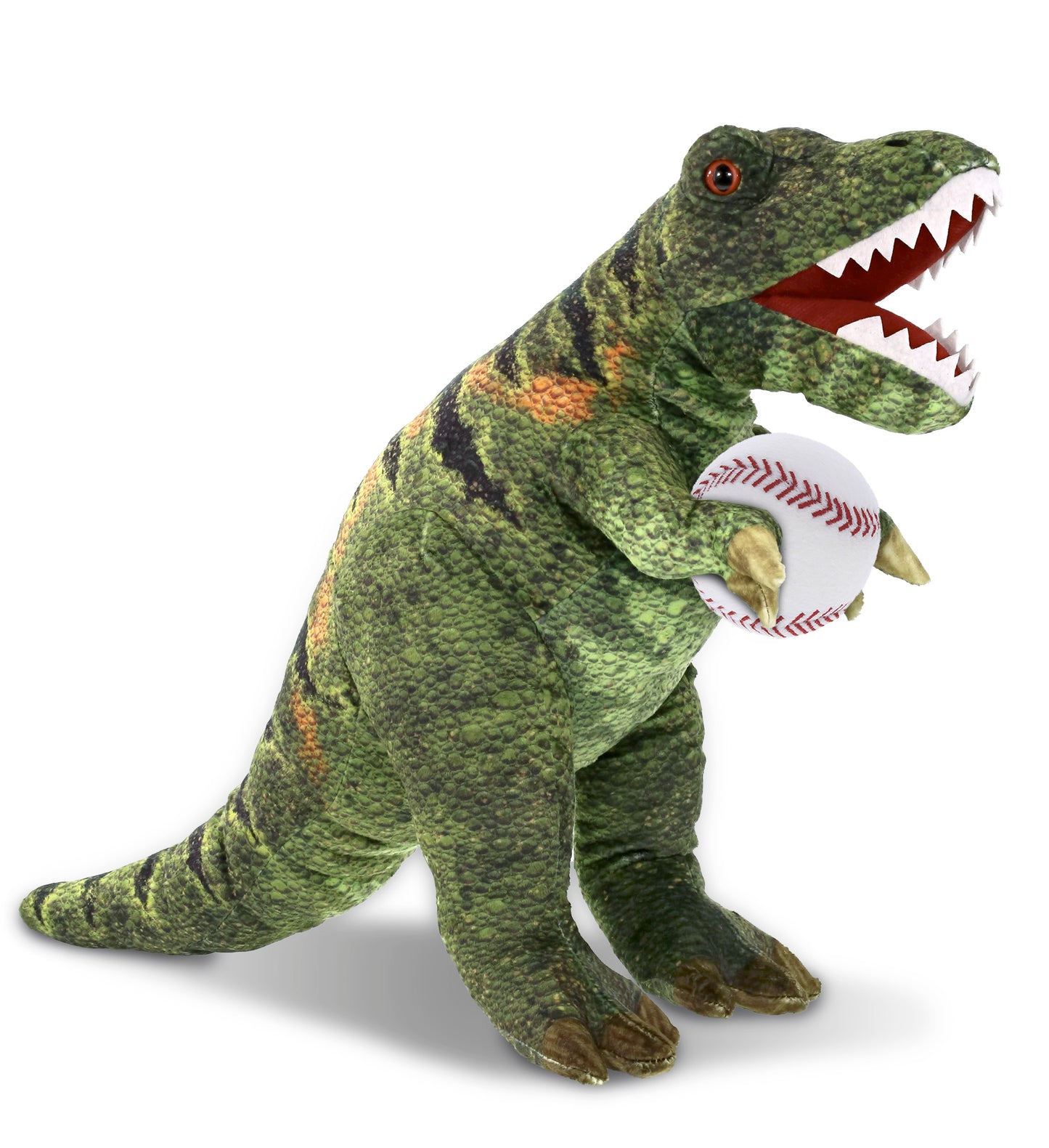 WILD COLLECTION PLUSH - TYRANNOSAURUS REX DINOSAUR 16" WITH BASEBALL PLUSH
