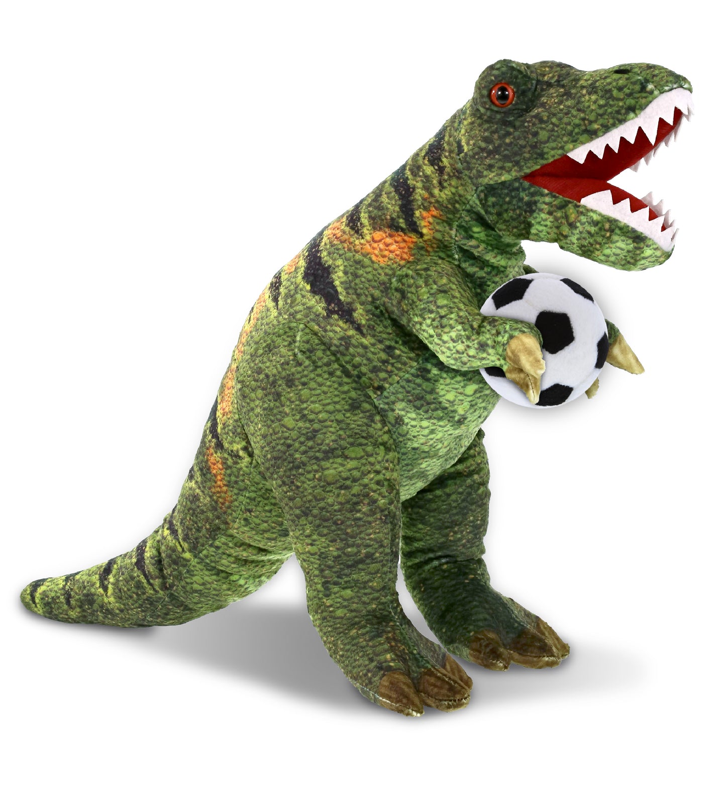 WILD COLLECTION PLUSH - TYRANNOSAURUS REX DINOSAUR 16" WITH SOCCER PLUSH