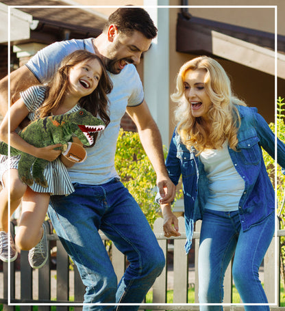 WILD COLLECTION PLUSH - TYRANNOSAURUS REX DINOSAUR 16" WITH FOOTBALL PLUSH