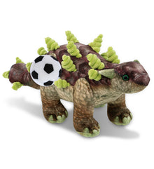 WILD COLLECTION PLUSH - ANKYLOSAURUS DINOSAUR 18" WITH SOCCER PLUSH