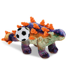 WILD COLLECTION PLUSH - ANKYLOSAURUS DINOSAUR 15" WITH SOCCER PLUSH