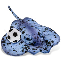 WILD COLLECTION PLUSH - BLUE RAY 20" WITH SOCCER PLUSH
