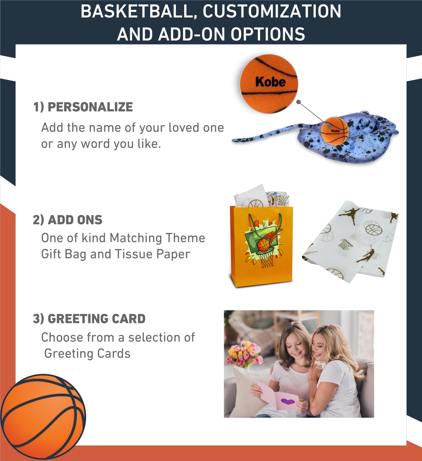 WILD COLLECTION PLUSH - BLUE RAY 20" WITH BASKETBALL PLUSH