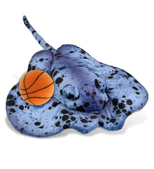 WILD COLLECTION PLUSH - BLUE RAY 20" WITH BASKETBALL PLUSH