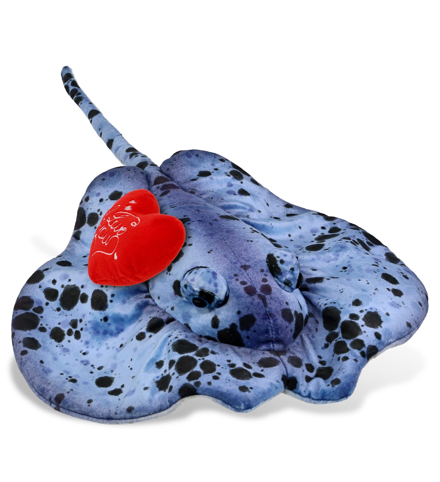 PLUSH I LOVE YOU RED HEART - WILD COLLECTION PLUSH - BLUE RAY 20"