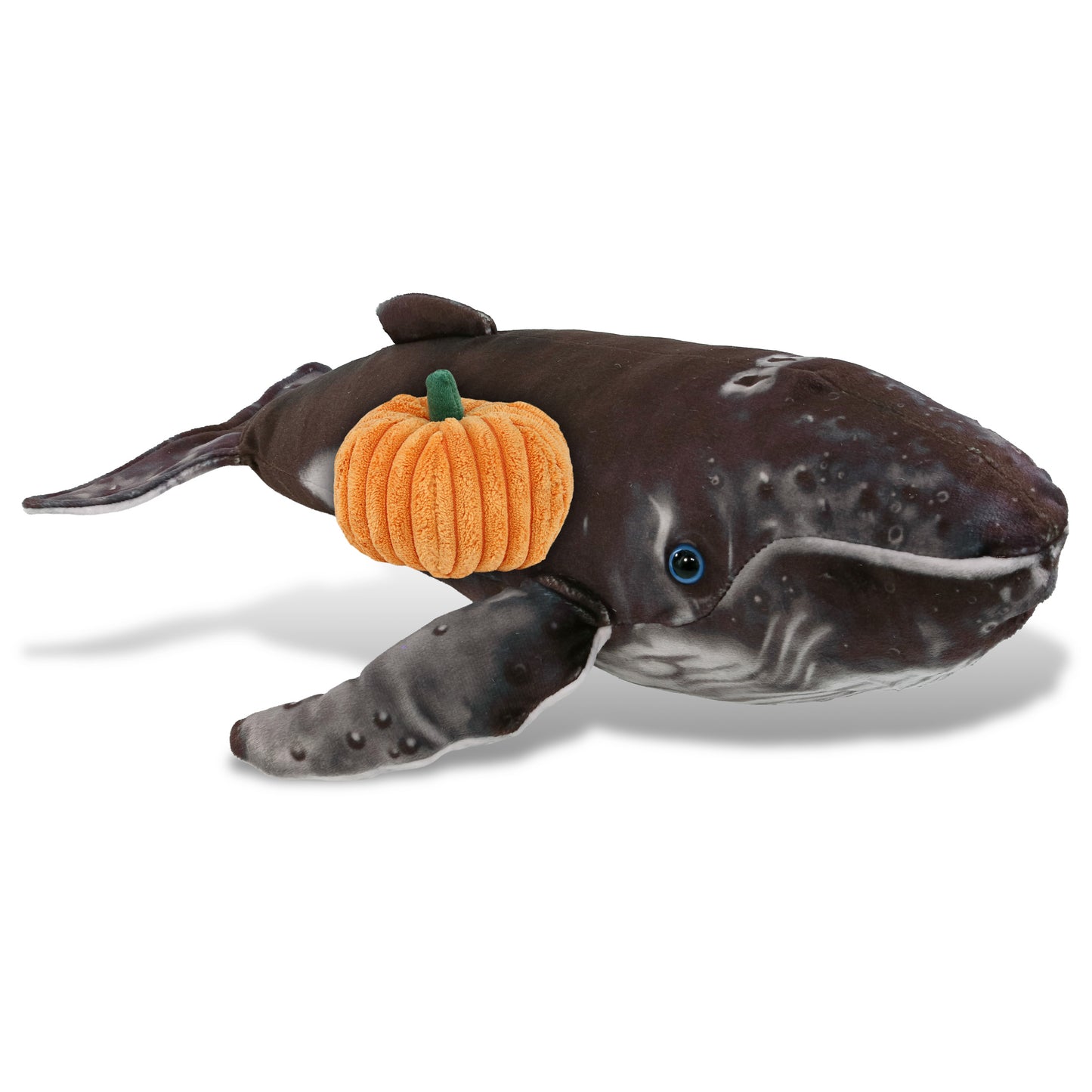 WILD COLLECTION PLUSH - HUMPBACK WHALE 16" WITH PUMPKIN PLUSH
