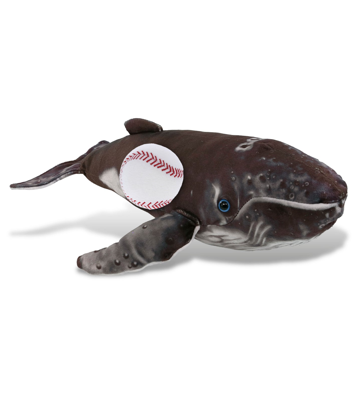 WILD COLLECTION PLUSH - HUMPBACK WHALE 16" WITH BASEBALL PLUSH