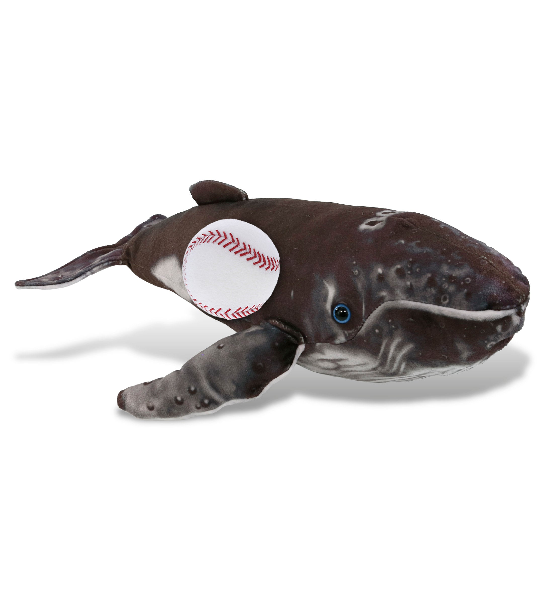WILD COLLECTION PLUSH - HUMPBACK WHALE 16" WITH BASEBALL PLUSH