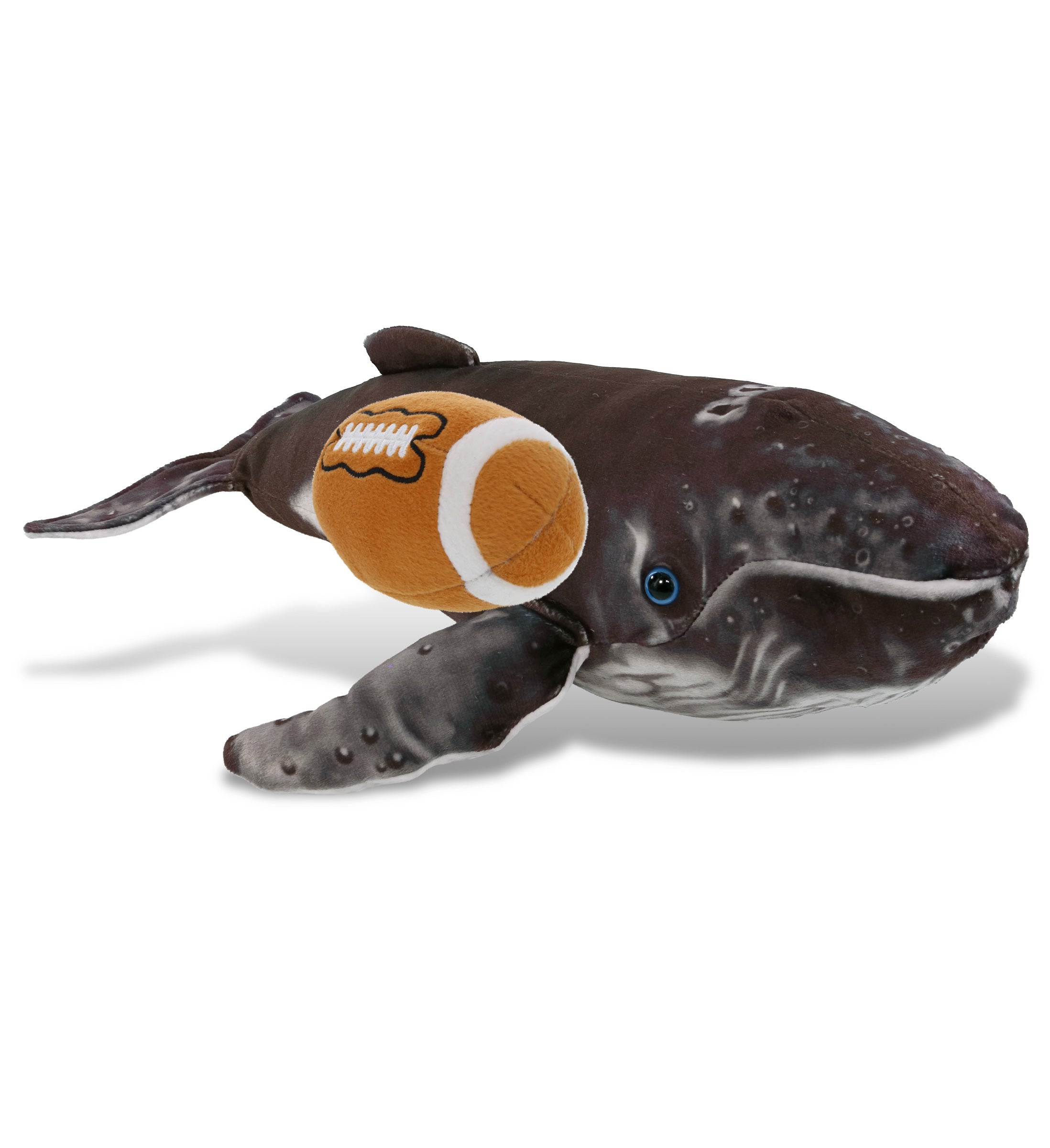 WILD COLLECTION PLUSH - HUMPBACK WHALE 16" WITH FOOTBALL PLUSH