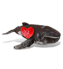 PLUSH I LOVE YOU RED HEART - WILD COLLECTION PLUSH - HUMPBACK WHALE 16"