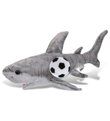 WILD COLLECTION PLUSH - SHARK 20" WITH SOCCER PLUSH