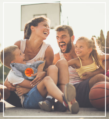 WILD COLLECTION PLUSH - SHARK 20" WITH BASKETBALL PLUSH