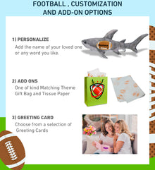 WILD COLLECTION PLUSH - SHARK 20" WITH FOOTBALL PLUSH