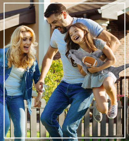 WILD COLLECTION PLUSH - SHARK 20" WITH FOOTBALL PLUSH