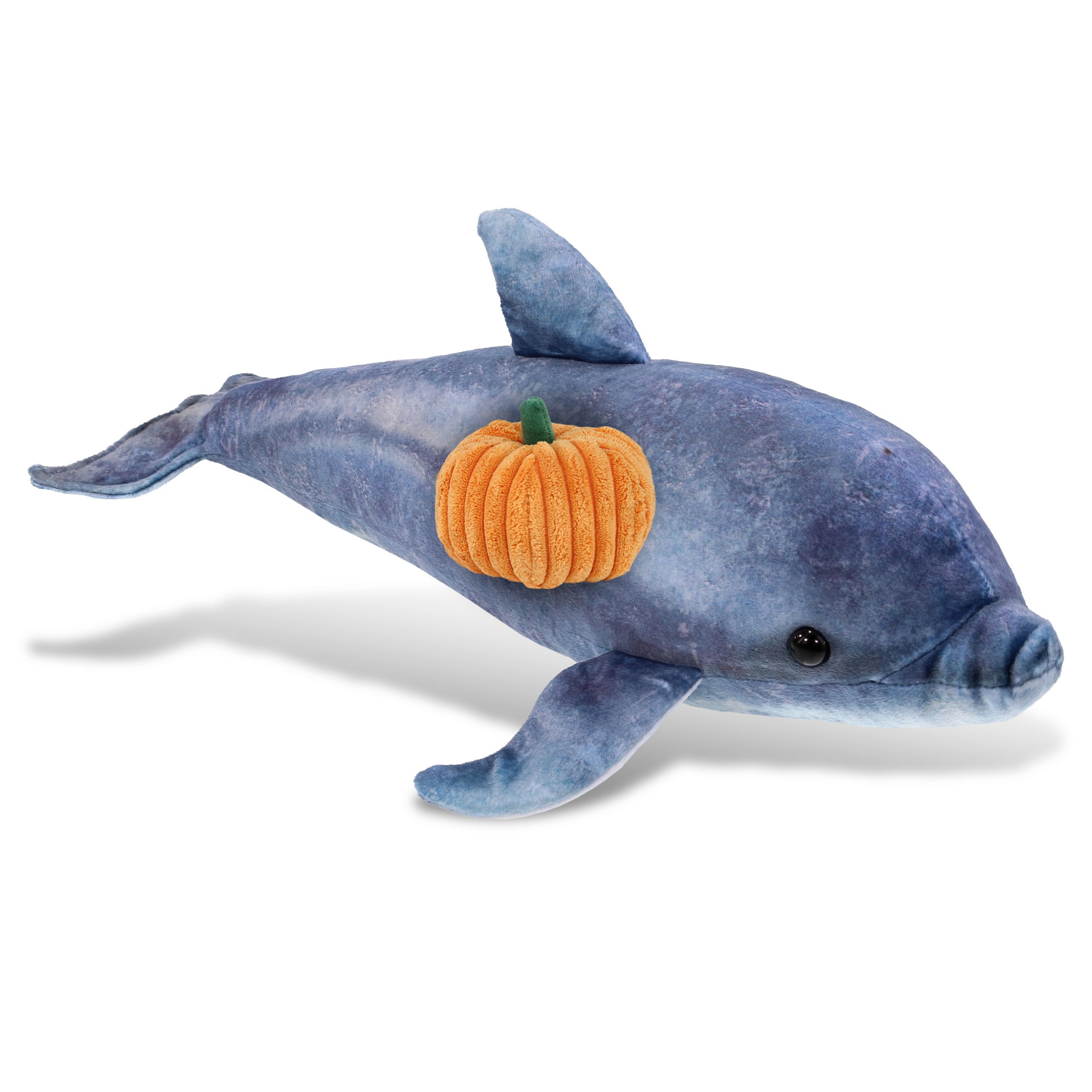 WILD COLLECTION PLUSH - DOLPHIN 19" WITH PUMPKIN PLUSH