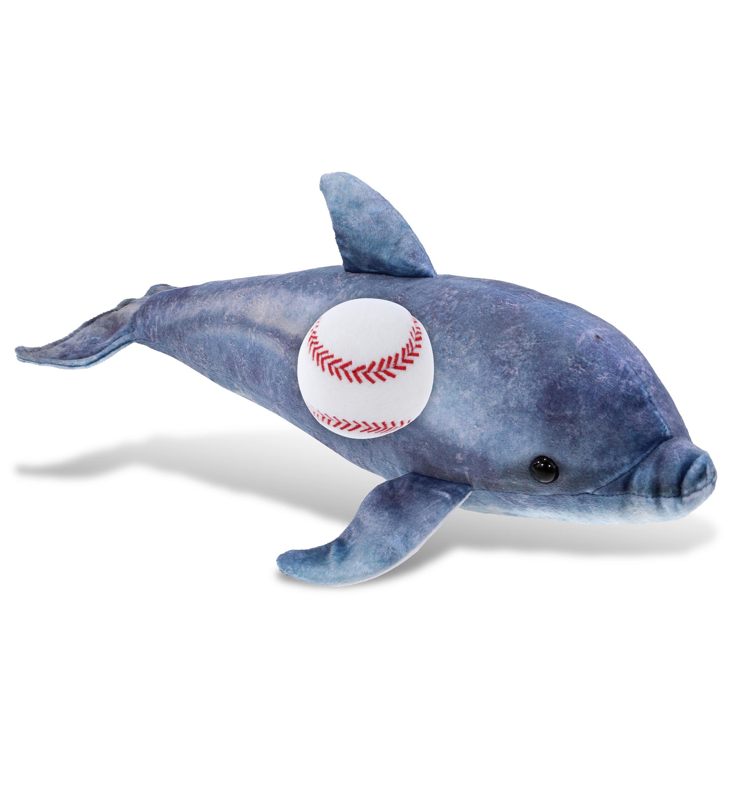 WILD COLLECTION PLUSH - DOLPHIN 19" WITH BASEBALL PLUSH
